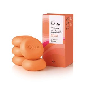 Sabonete em barra puro vegetal todo dia maga rosa e água de coco