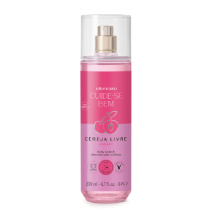 Body splash desodorante colônia cuide-se bem cereja livre 200 ml